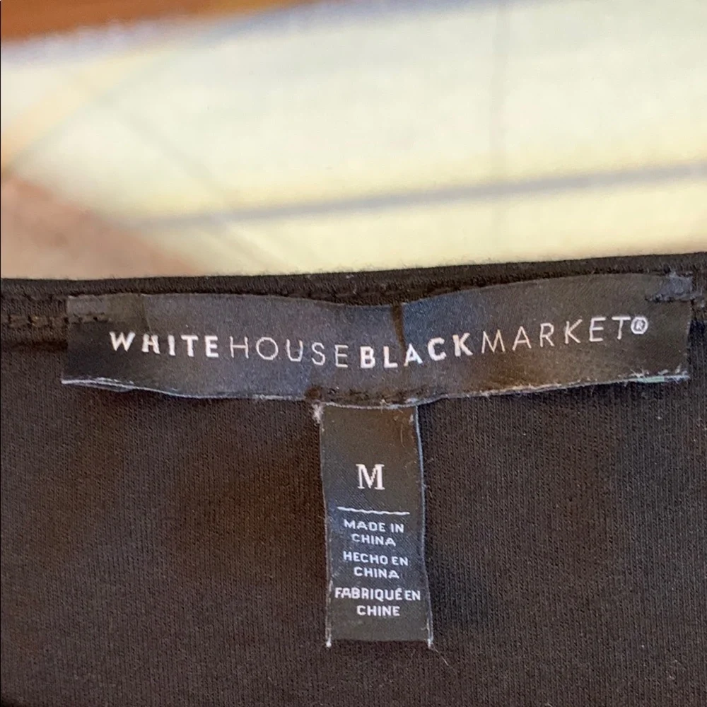 White House Black Market top with sequined cap sleeves - Picture 8 of 16